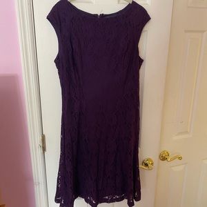 American Living Purple Lace Dress Size 14